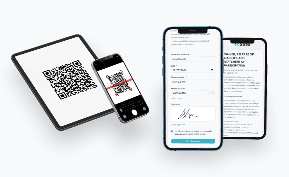 Vereinfachen Sie das Sammeln von Haftungserklärungen mit dem QR-Code